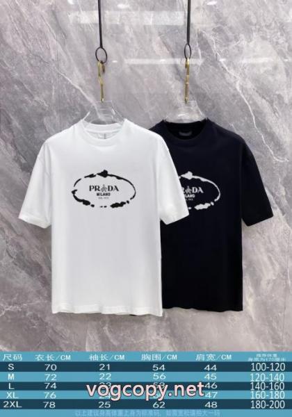 PRADA偽 ブランド 夏季限定販売 新作人気 2026のトレンド半袖Tシャツ 1