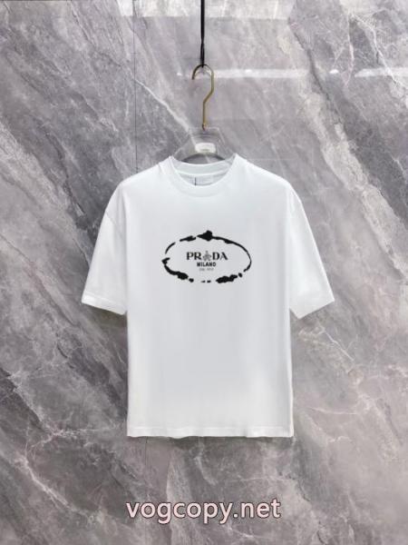 PRADA偽 ブランド 夏季限定販売 新作人気 2026のトレンド半袖Tシャツ 4