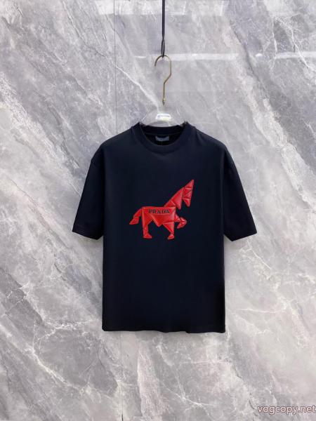 PRADA半袖Tシャツ新作多色 新作入荷本物保証 激安上品ブランド コピー 安心 0