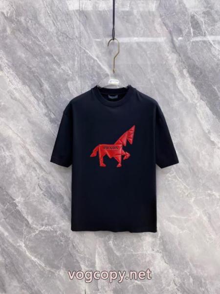 PRADA半袖Tシャツ新作多色 新作入荷本物保証 激安上品ブランド コピー 安心 1
