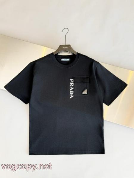 コピー 商品 販売PRADA半袖Tシャツ今年風 売切続出 今季トレンド 5