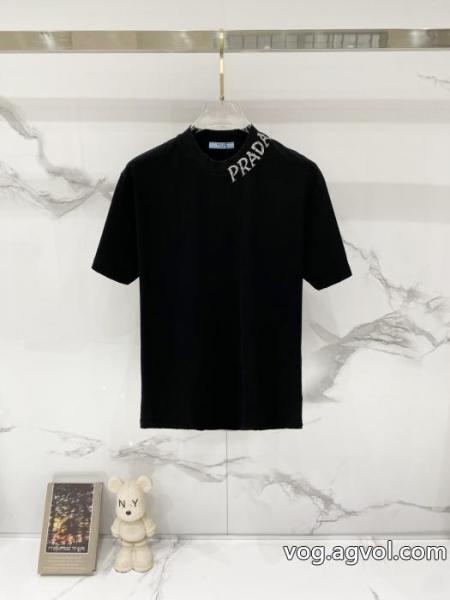 プラダ半袖Tシャツ激安 通販 専門店抜群な通気性 話題のブランド 今年人気定番 0