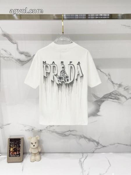 偽物 ブランド ショップ予約完売品 魅力的な 激安プラダ半袖Tシャツ 5