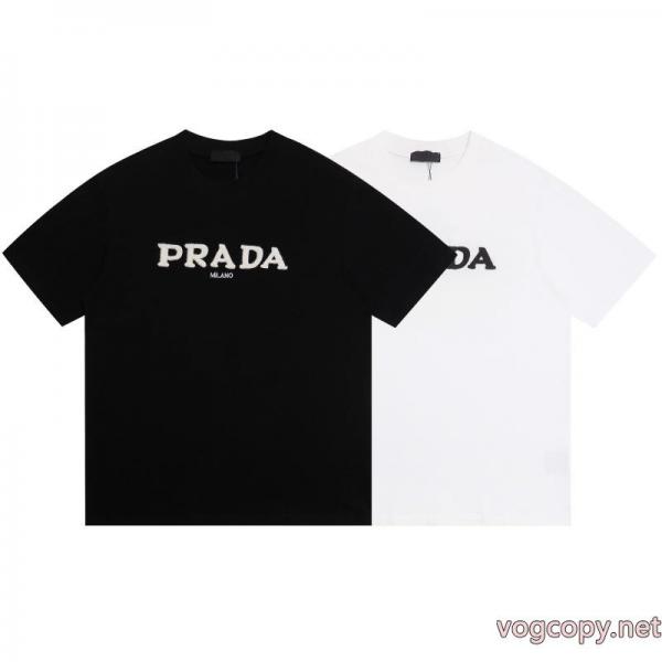 PRADA限定SALE 数量限定定番人気 大人の魅力ブランド 偽物 激安 通販半袖Tシャツ 0 