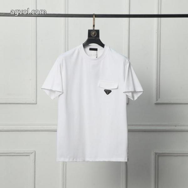 高級ブランド超安特価 HOT最新作 人気が爆発 半袖TシャツPRADA偽 ブランド 通販 4