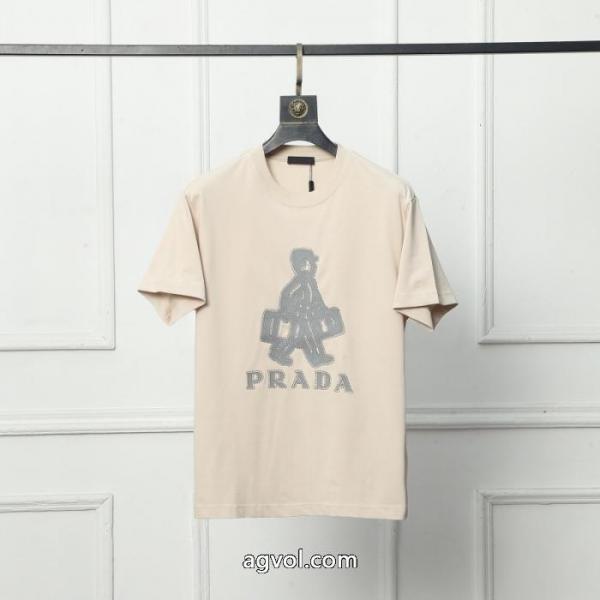 激安 通販 専門店PRADA激安新作 定番人気激安 新シーズン半袖Tシャツ 5