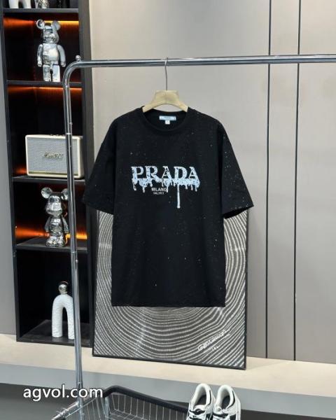 激安 通販 ブランドお買い得品 レア色入荷 在庫セール半袖TシャツPRADA 5