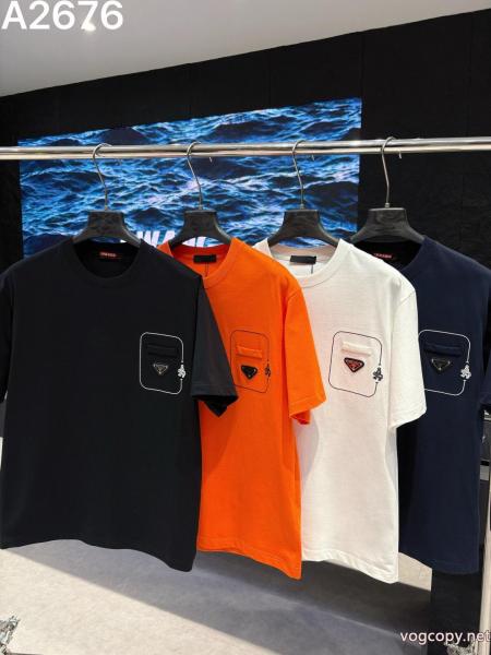 半袖Tシャツ偽物 通販PRADA毎年大人気商品 限定デザイン トレンド2026 0 