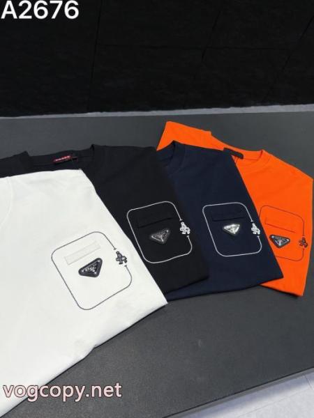 半袖Tシャツ偽物 通販PRADA毎年大人気商品 限定デザイン トレンド2026 5 