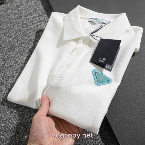 激安 通販 専門半袖poloTシャツ定番最新作 ゆびわ 爆買い豊富なPRADA 4