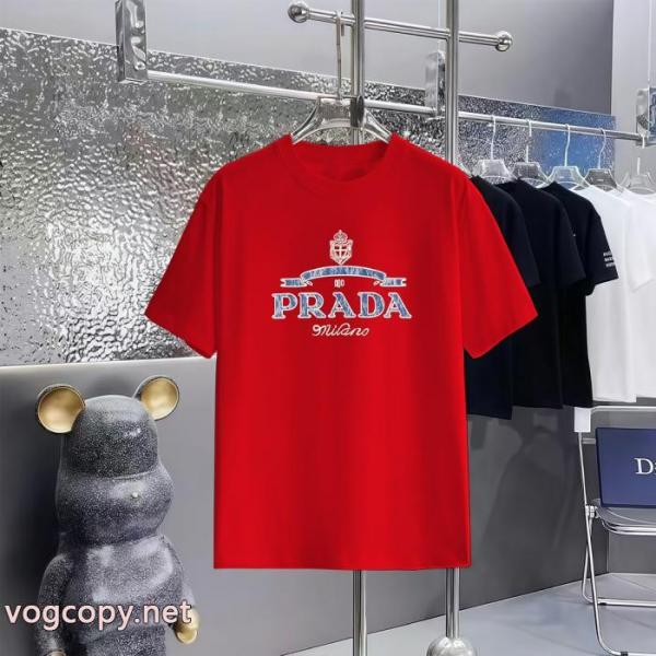 PRADA偽物 ブランド半袖Tシャツ夏季新作品 今年も人気! 清潔感の高い新品 5