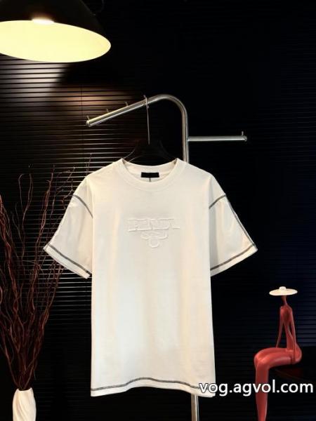 PRADA半袖Tシャツスーパー コピー耐久性に優れ 超激得格安 お洒落アイテム 0