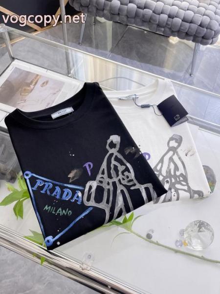 PRADA半袖Tシャツブランド 通販店ファッション通販 新価格で登場 爆発的人気オシャレ度がアップ 5 