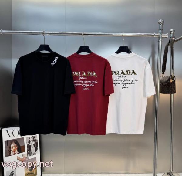 実用性 通年使えるアイテム 26SS関税込み半袖TシャツPRADA通販 ブランド 2