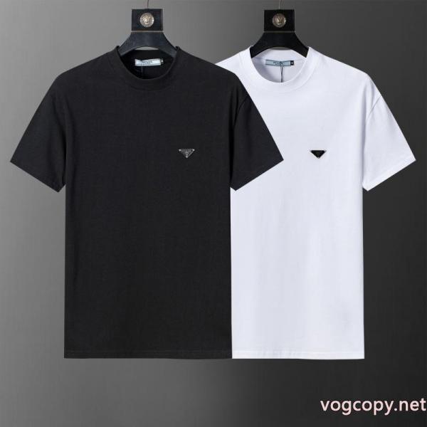 PRADA半袖Tシャツお洒落新作 最安値激しい争奪戦 限定品も!ブランド スニーカー 激安 0