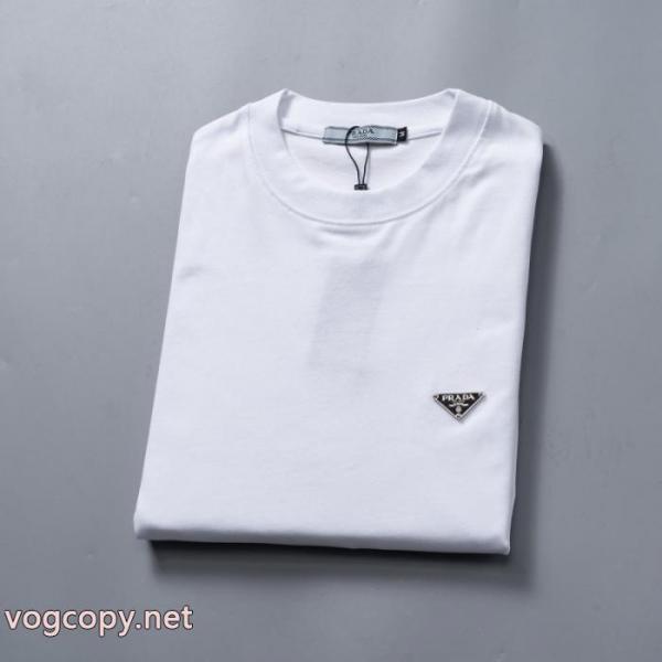 PRADA半袖Tシャツお洒落新作 最安値激しい争奪戦 限定品も!ブランド スニーカー 激安 1