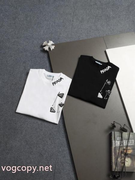 半袖Tシャツスーパー コピー 安心 サイト爆買い格安 人気限定品 耐久性のあるPRADA 4