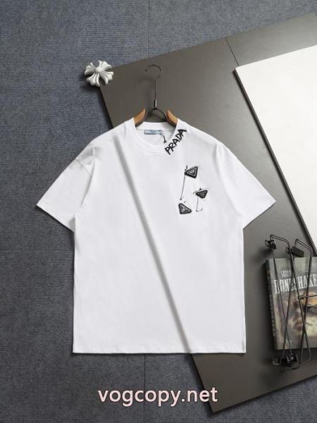 半袖Tシャツスーパー コピー 安心 サイト爆買い格安 人気限定品 耐久性のあるPRADA 5