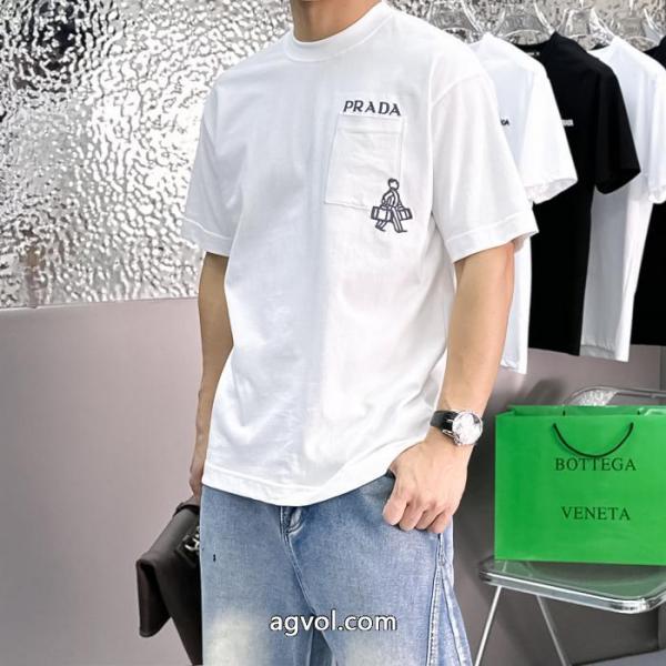 PRADAブランド 品 コピー半袖Tシャツ人気定番新作 今季トレンド 高級感演出 2