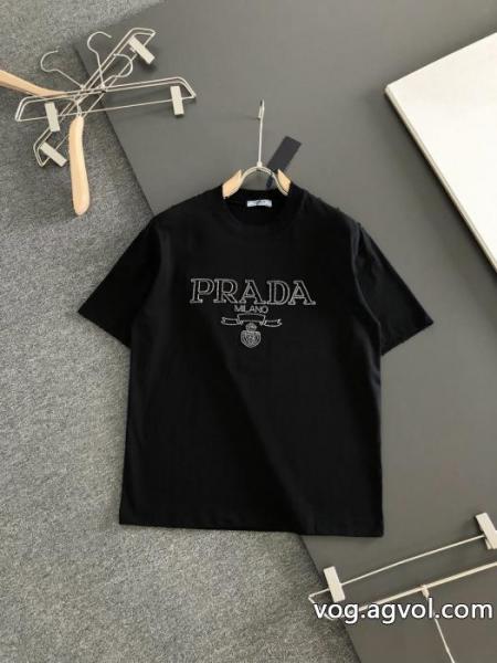 ブランド 激安半袖TシャツPRADASALEお得にGET 数に限りがある 爆発的人気 0