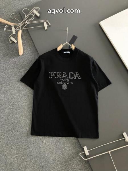 ブランド 激安半袖TシャツPRADASALEお得にGET 数に限りがある 爆発的人気 2