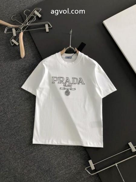ブランド 激安半袖TシャツPRADASALEお得にGET 数に限りがある 爆発的人気 3