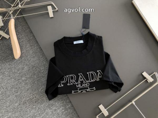 ブランド 激安半袖TシャツPRADASALEお得にGET 数に限りがある 爆発的人気 5