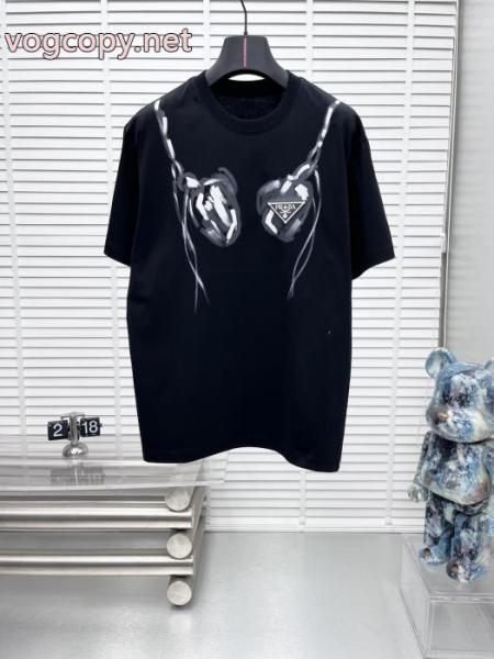 ブランド スーパー コピー半袖Tシャツ最新の2026アイテム 260%本物保証 今流行PRADA 5