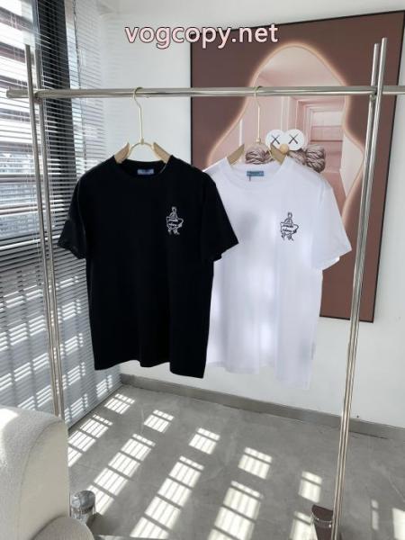PRADA爆発的な人気 着心地良く 新作入荷品質保証ブランド コピー 販売 半袖Tシャツ 1