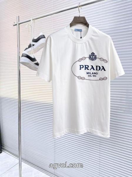 半袖Tシャツ偽 ブランド 購入全国無料 最前線新作 半額セールPRADA 3