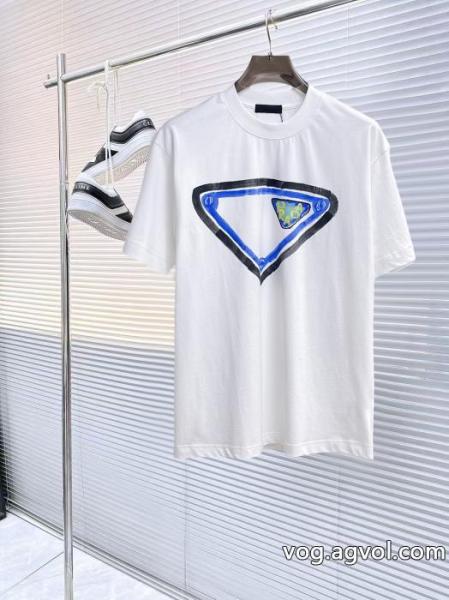 赤字覚悟の超破格 新作多色!! 精巧な逸品半袖Tシャツブランド 偽物 激安 通販PRADA 0 