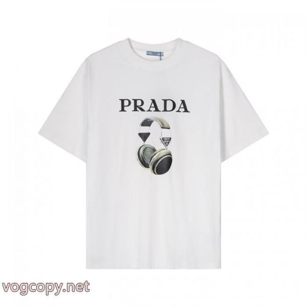 関税なしすぐ届く 大胆なチェックの人気トレンド 2026入荷度が高いブランド 通販 激安PRADA半袖Tシャツ 4