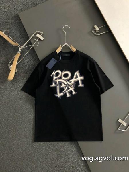 PRADA 2026ブランド コピーコスパ最強新作におすすめ 破格値大放出 着まわし力抜群半袖Tシャツ 0 