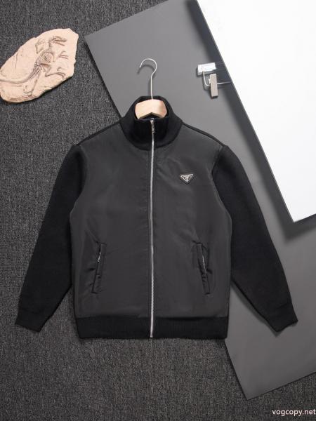 セレブ風 大人の色味 個性的 ジャケットコピー ブランド 通販 安心PRADA 0