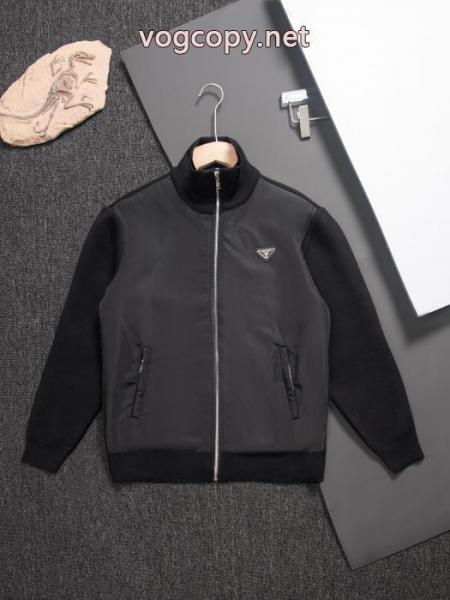 セレブ風 大人の色味 個性的 ジャケットコピー ブランド 通販 安心PRADA 3