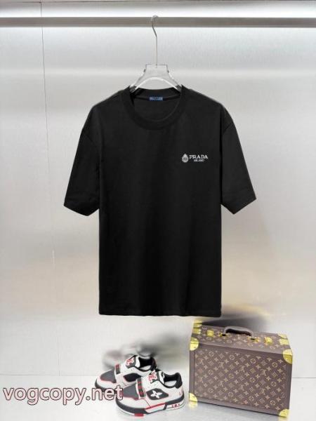 PRADA話題の新作到着 独創的なデザイン 韓国ファッションブランド コピー 激安半袖Tシャツ 3