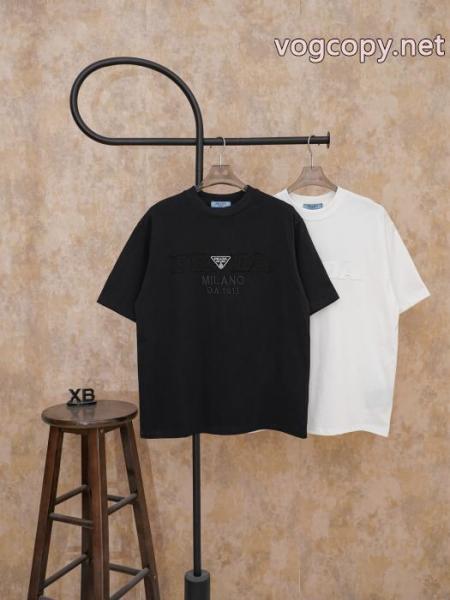 偽 ブランドPRADA半袖Tシャツ人気沸騰なアイテム 人気商品登場! 海外大人気 1