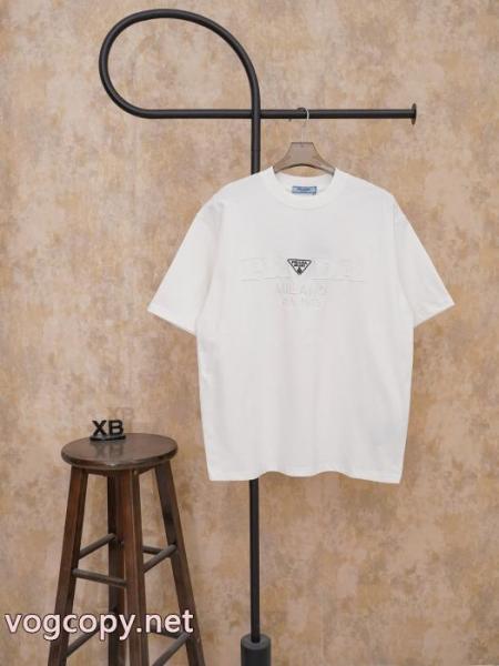 偽 ブランドPRADA半袖Tシャツ人気沸騰なアイテム 人気商品登場! 海外大人気 4