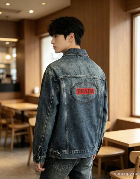 デニムコートブランド 品 コピーPRADA定番のストリートスタイル 少数入荷 早期完売 0
