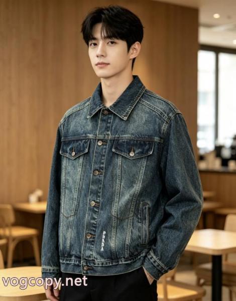 デニムコートブランド 品 コピーPRADA定番のストリートスタイル 少数入荷 早期完売 2