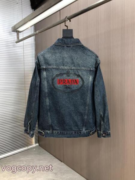 デニムコートブランド 品 コピーPRADA定番のストリートスタイル 少数入荷 早期完売 4