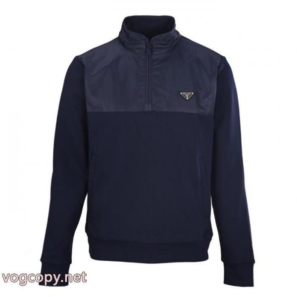 PRADAプラダPRDナイロンハーフジッパージョイントキャップパーカー 5