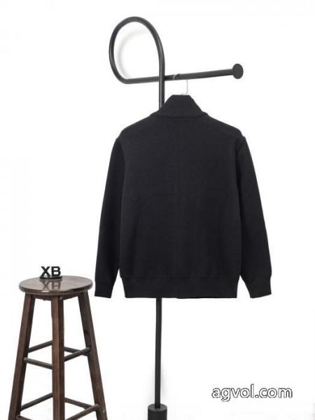 Prada/プラダジャカードパッチワークニットセーターコート男女同型 3