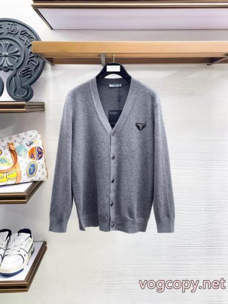 PRADAプラダ2026秋冬メンズカーディガンコート 4
