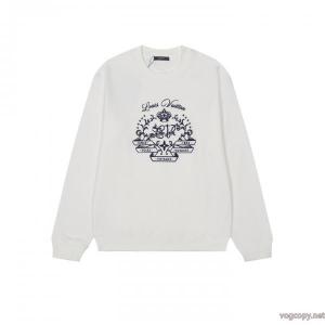 LOUIS VUITTON*ルイヴィトンクラウンフロマージュプリントラウンドネックパーカー